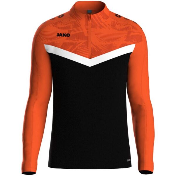 jako ziptop iconic 8624 schwarz neonorange gr 128