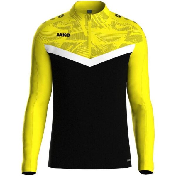 jako ziptop iconic 8624 schwarz soft yellow gr 128