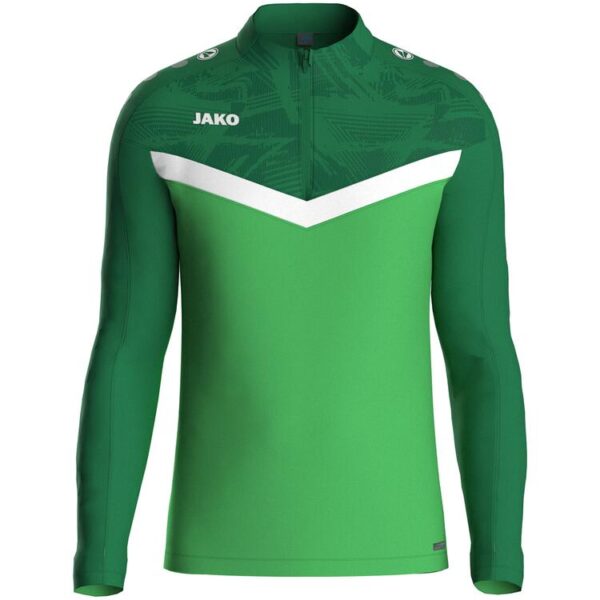 jako ziptop iconic 8624 soft green sportgruen gr 128