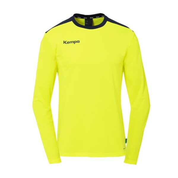 kempa emotion 27 langarmshirt 200512792 fluo gelb marine gr 152