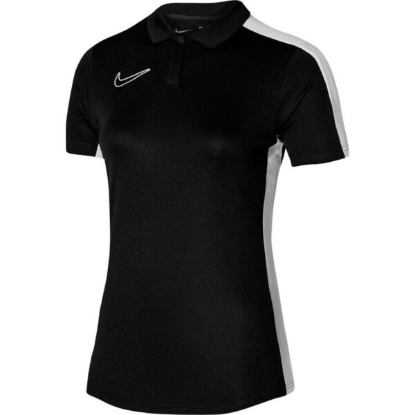 nike academy 23 polo damen dr1348 black white white s