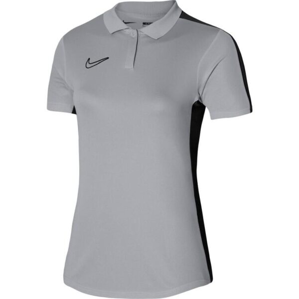 nike academy 23 polo damen dr1348 wolf grey black white l