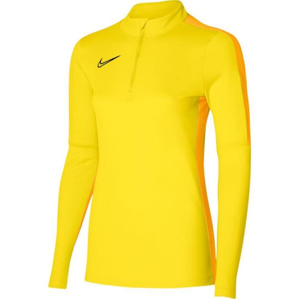 nike dri fit academy damen soccer drill top stock dr1354 tour yellow university gold black gr m