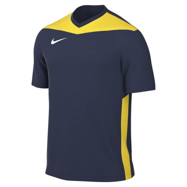 nike dri fit park derby iv fussballtrikot fuer jugendliche stock fd7438 midnight navy tour yellow white gr l