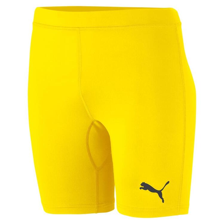 puma liga baselayer short tight 655924 cyber yellow gr l