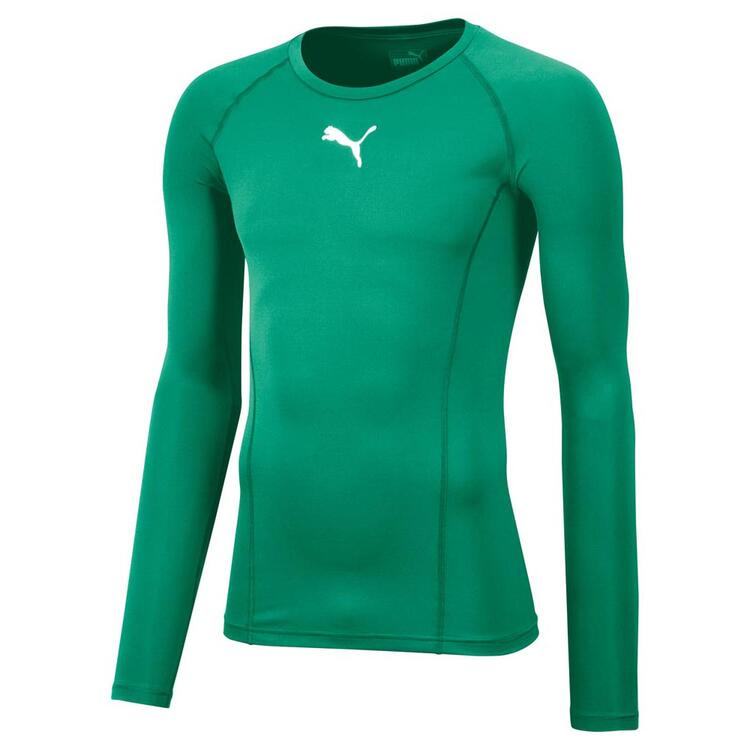 puma liga baselayer tee ls 655920 pepper green gr l