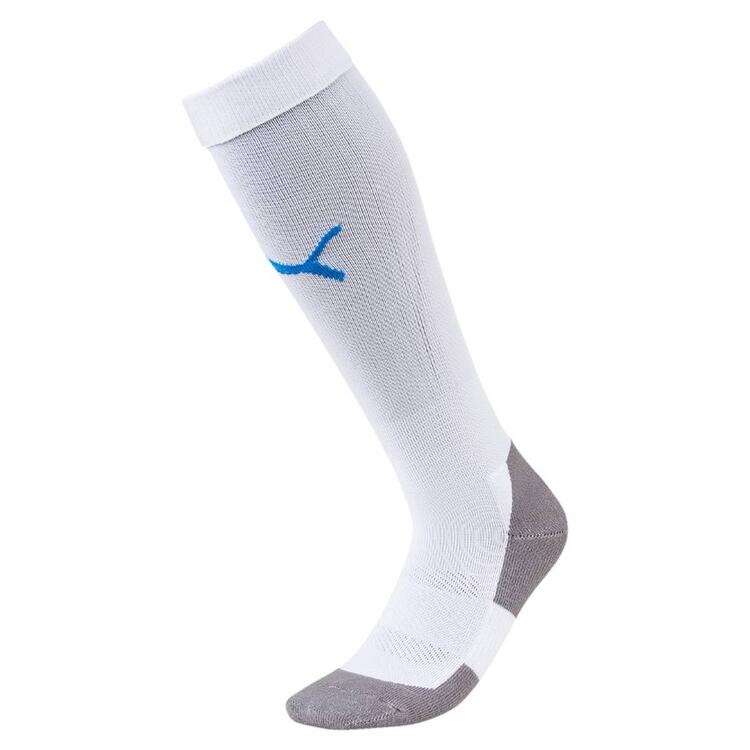 puma team liga socks core 703441 puma white electric blue lemonade gr 2