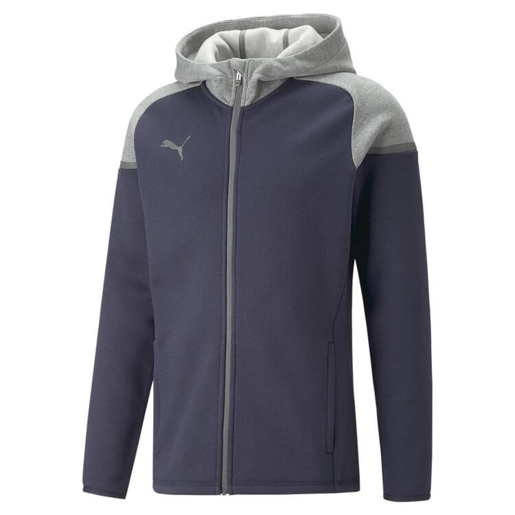 puma teamcup casuals hooded jkt 657987 parisian night gr m