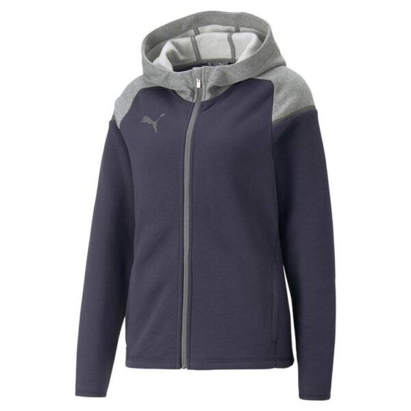 puma teamcup casuals hooded jkt wmn 658419 parisian night gr l