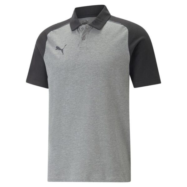 puma teamcup casuals polo 657991 medium gray heather gr