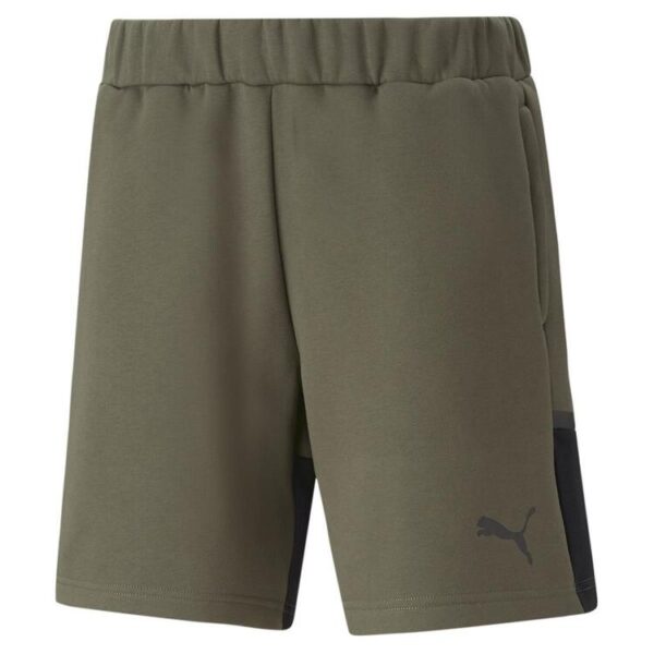 puma teamcup casuals shorts 657989 green moss gr