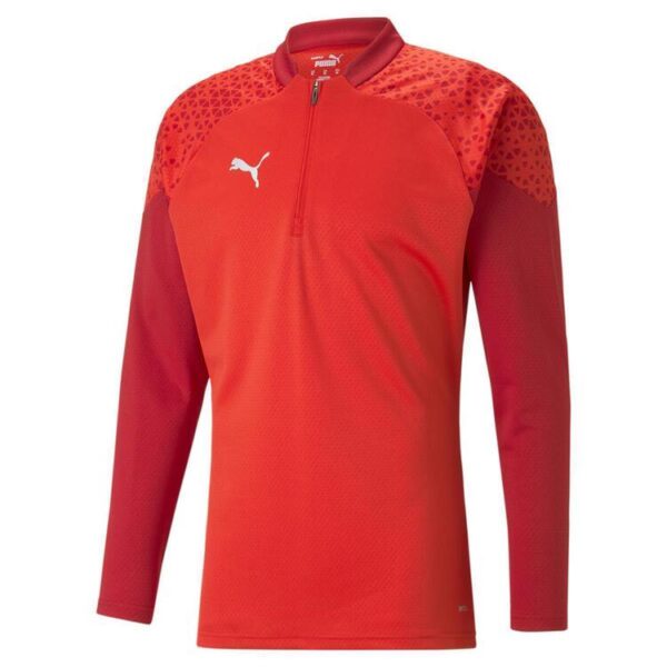 puma teamcup training 1 4 zip top 657982 puma red gr m