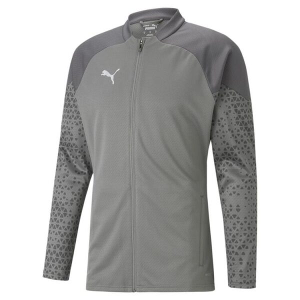 puma teamcup training jacket 657983 flat medium gray gr l