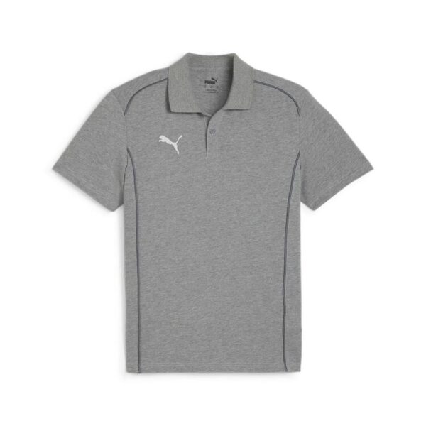 puma teamfinal casuals polo 658535 medium gray heather puma silver gr