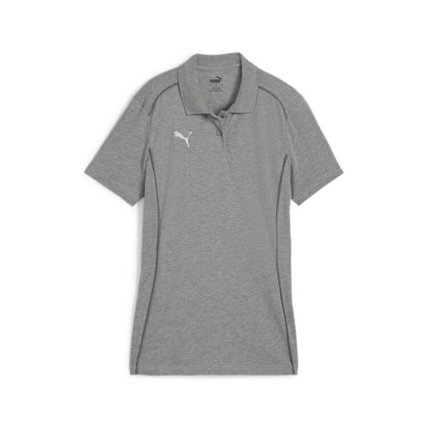 puma teamfinal casuals polo wmn 658537 medium gray heather puma silver gr m