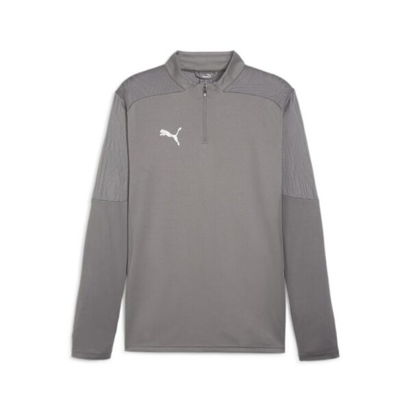 puma teamfinal training 1 4 zip top 658551 cast iron puma silver gr l