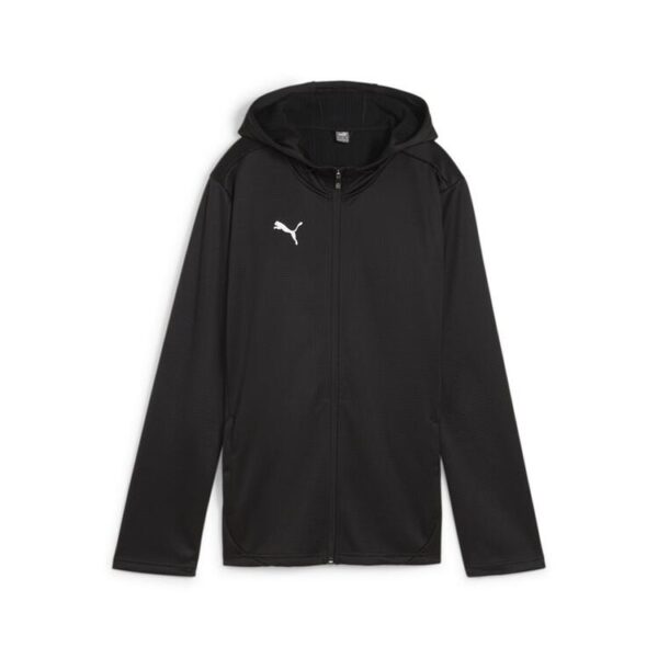 puma teamfinal training fleece jkt wmn 659162 puma black gr l