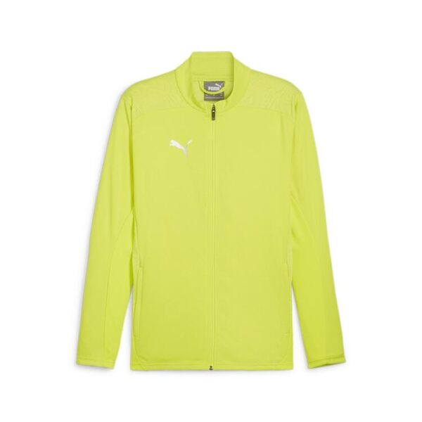 puma teamfinal training jacket 658554 electric lime puma silver gr m