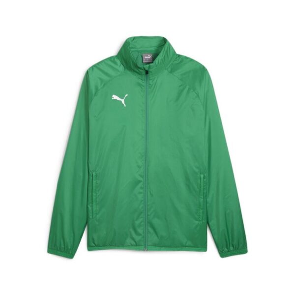 puma teamgoal all weather jacket 659038 sport green puma white gr