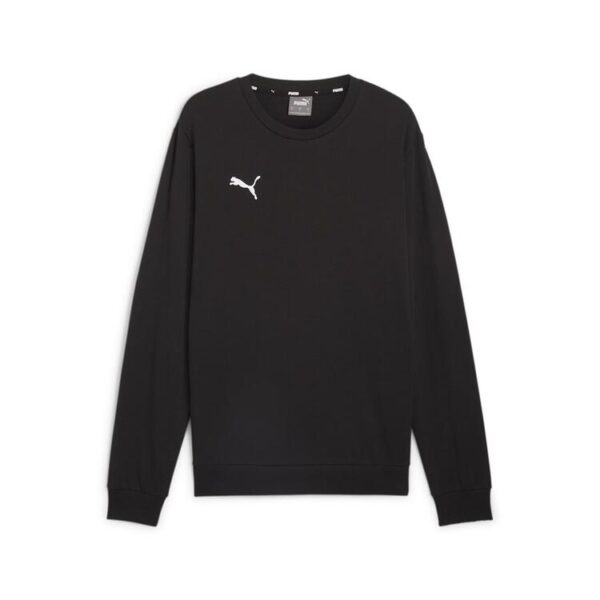 puma teamgoal casuals crew neck sweat 658592 puma black puma white gr l