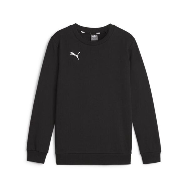 puma teamgoal casuals crew neck sweat jr 658593 puma black puma white gr 116