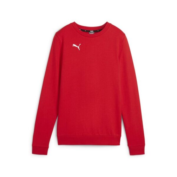 puma teamgoal casuals crew neck sweat wmn 658594 puma red puma white gr l