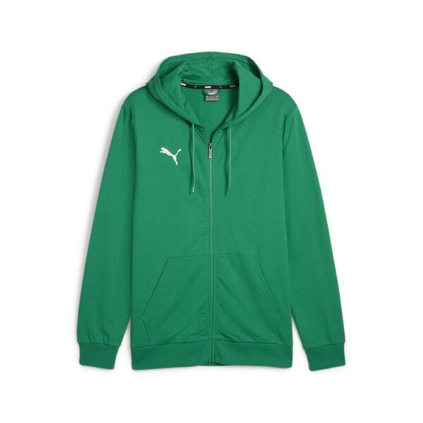 puma teamgoal casuals hooded jacket 658595 sport green puma white gr