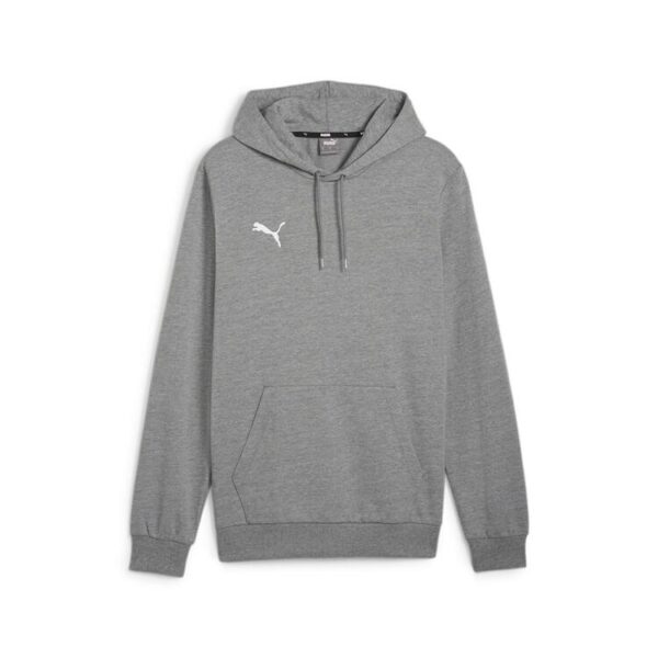 puma teamgoal casuals hoody 658618 medium gray heather puma white gr l