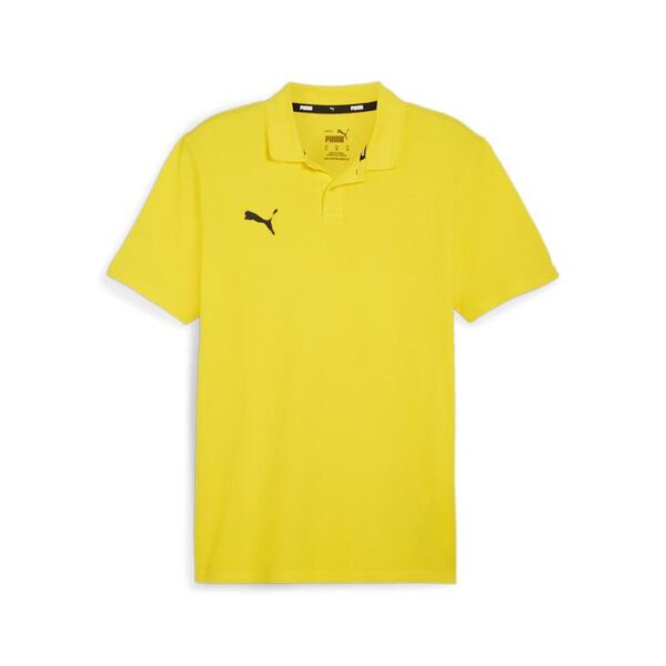 puma teamgoal casuals polo 658605 faster yellow puma black gr