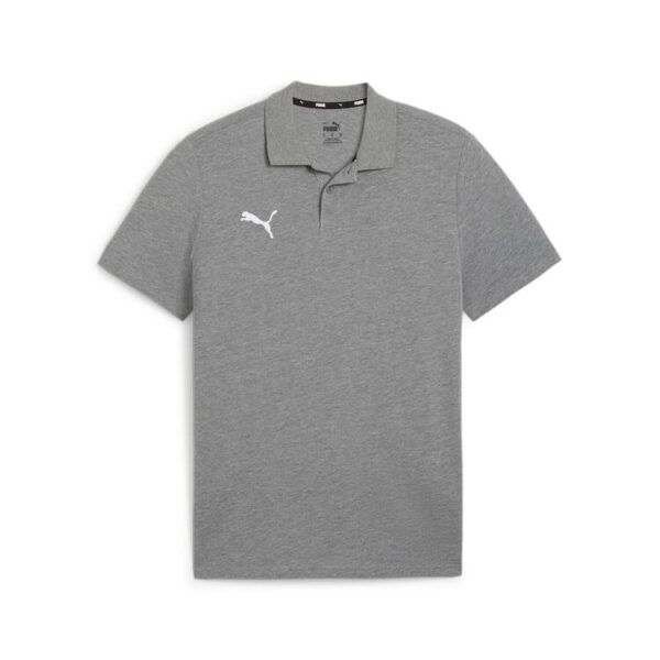 puma teamgoal casuals polo 658605 medium gray heather puma white gr l