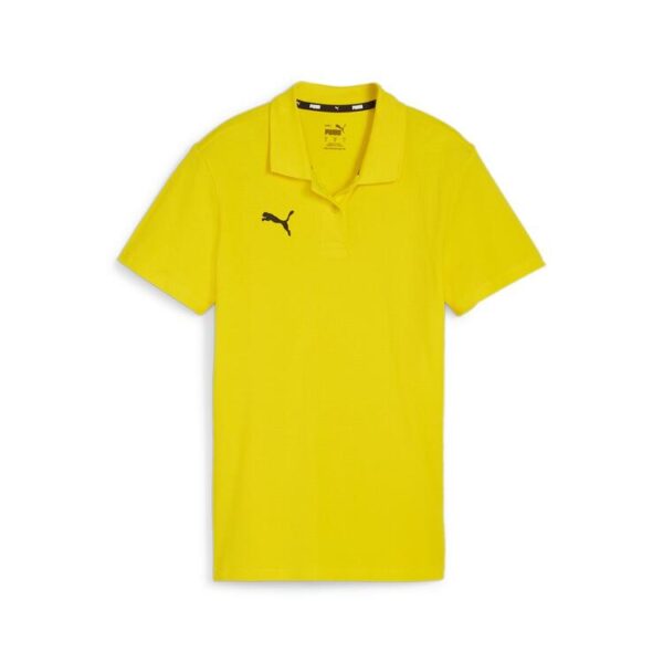 puma teamgoal casuals polo wmn 658607 faster yellow puma black gr l