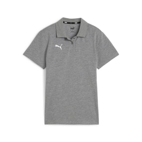 puma teamgoal casuals polo wmn 658607 medium gray heather puma white gr l