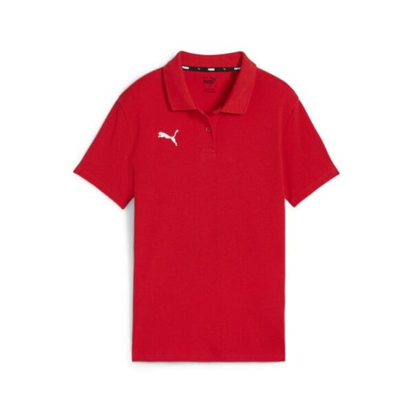 puma teamgoal casuals polo wmn 658607 puma red puma white gr l