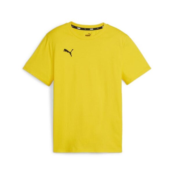 puma teamgoal casuals tee jr 658616 faster yellow puma black gr 116