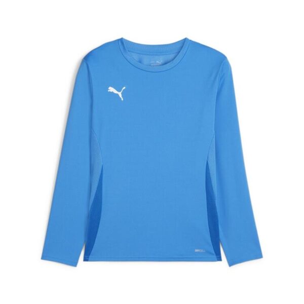 puma teamgoal ls jersey jr 705751 electric blue lemonade puma white puma team royal gr 116