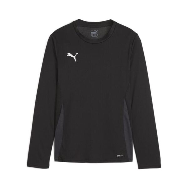 puma teamgoal ls jersey jr 705751 puma black puma white flat dark gray gr 116