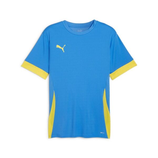 puma teamgoal matchday jersey jr 705748 electric blue lemonade faster yellow gr 116