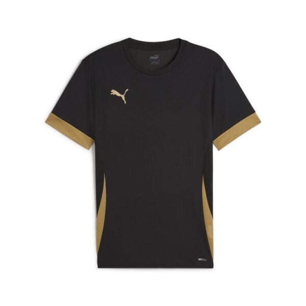 puma teamgoal matchday jersey jr 705748 puma black puma gold matte gold gr 116