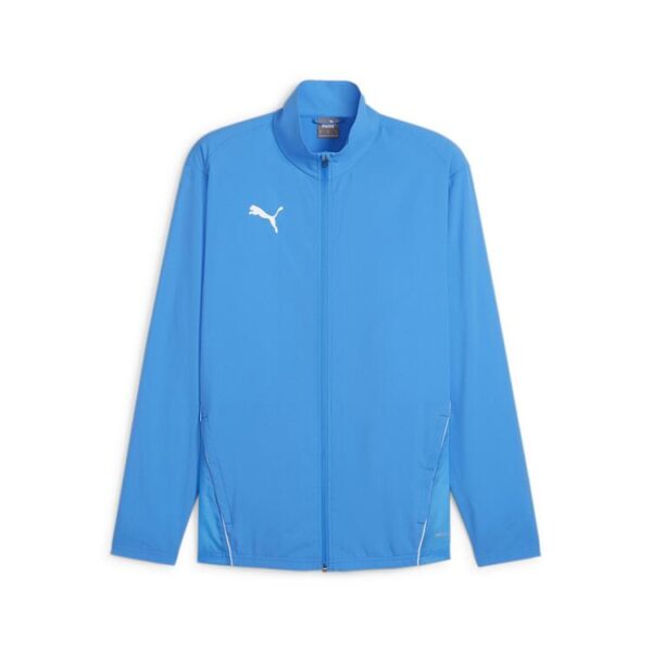 puma teamgoal sideline jacket 658622 electric blue lemonade puma white gr m