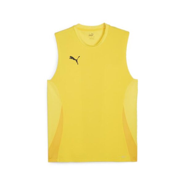 puma teamgoal sleeveless jersey 705913 faster yellow puma black sport yellow gr l