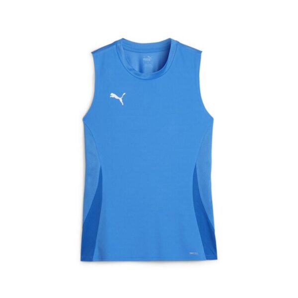 puma teamgoal sleeveless jersey wmns 706050 electric blue lemonade puma white puma team royal gr l