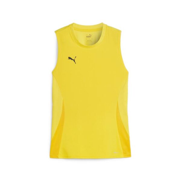 puma teamgoal sleeveless jersey wmns 706050 faster yellow puma black sport yellow gr m