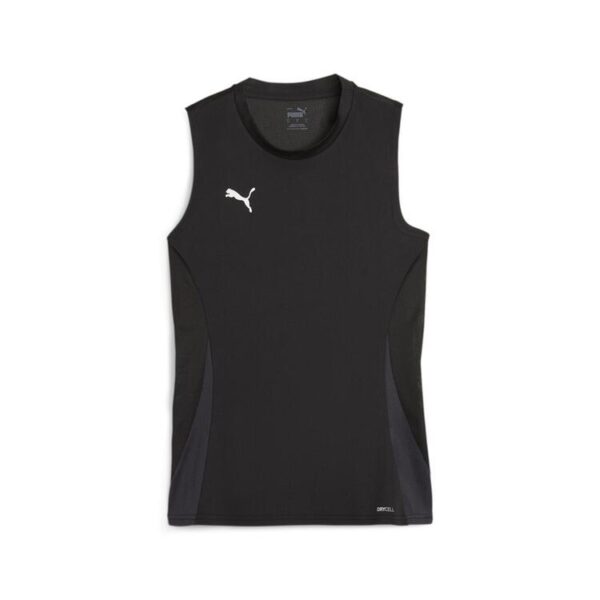 puma teamgoal sleeveless jersey wmns 706050 puma black puma white flat dark gray gr l