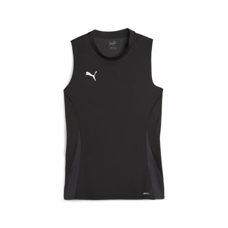 puma teamgoal sleeveless jersey wmns 706050 puma black puma white flat dark gray gr m