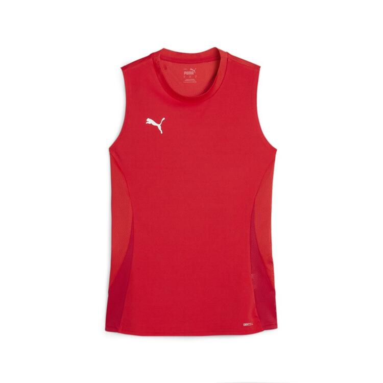 puma teamgoal sleeveless jersey wmns 706050 puma red puma white fast red gr l