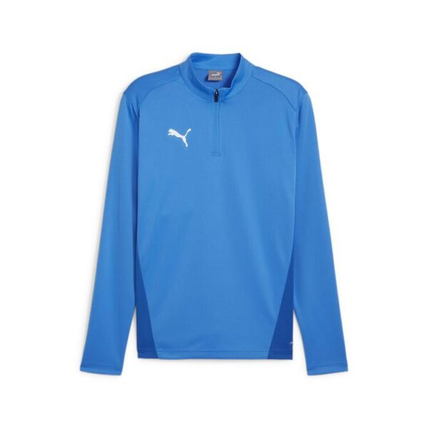 puma teamgoal training 1 4 zip top 658629 electric blue lemonade puma white puma team royal gr l