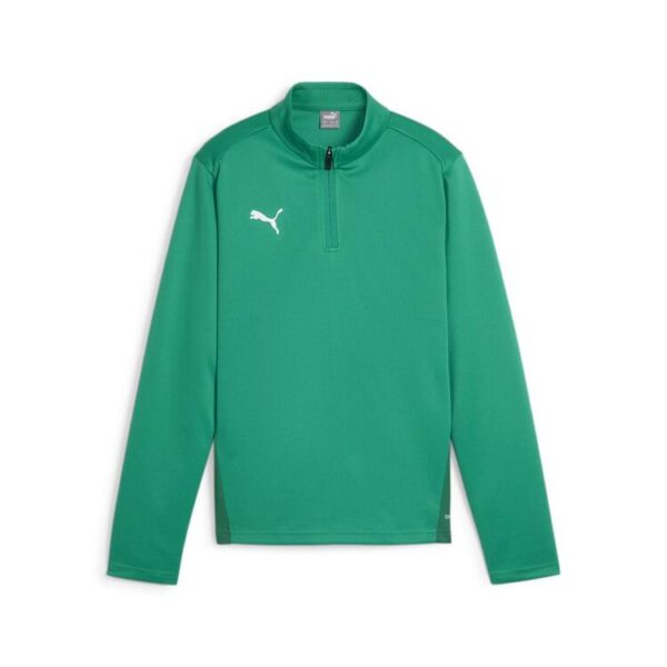 puma teamgoal training 1 4 zip top jr 658632 sport green puma white power green gr 116