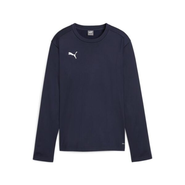 puma teamgoal training sweat wmn 658652 puma navy persian blue puma white gr l