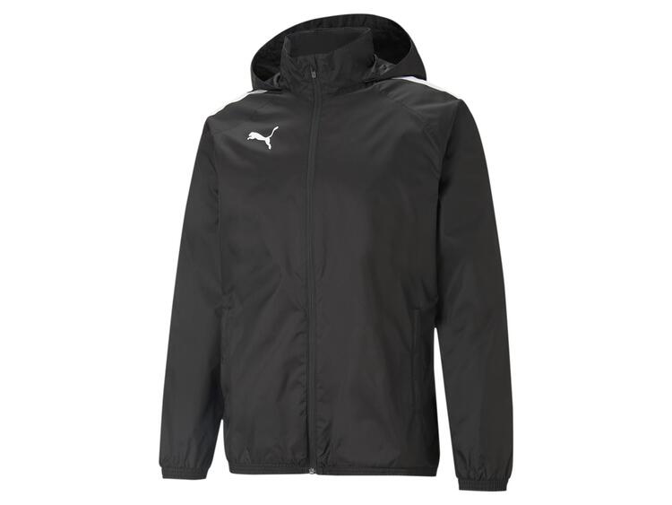 puma teamliga all weather jacket 657245 puma black puma black gr