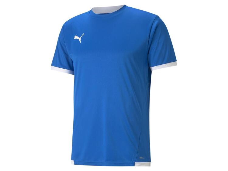 puma teamliga jersey 704917 electric blue lemonade puma white gr l